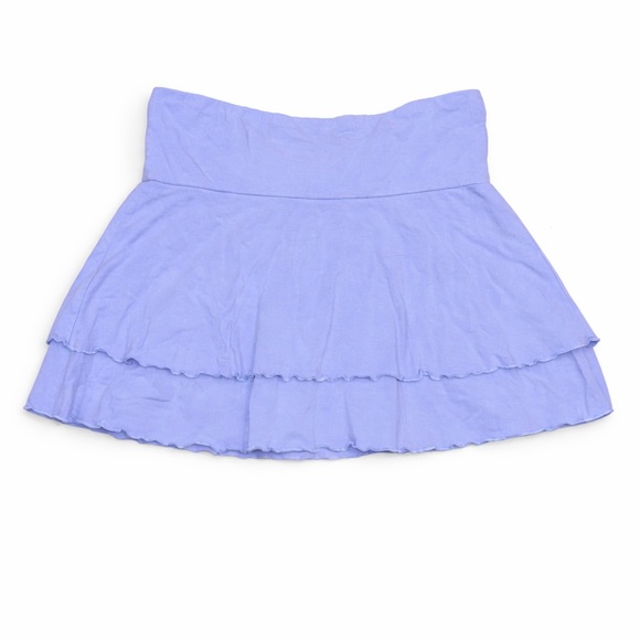 Wild Fable Target Periwinkle Tiered Mini Skirt Size Large - Picture 2 of 3